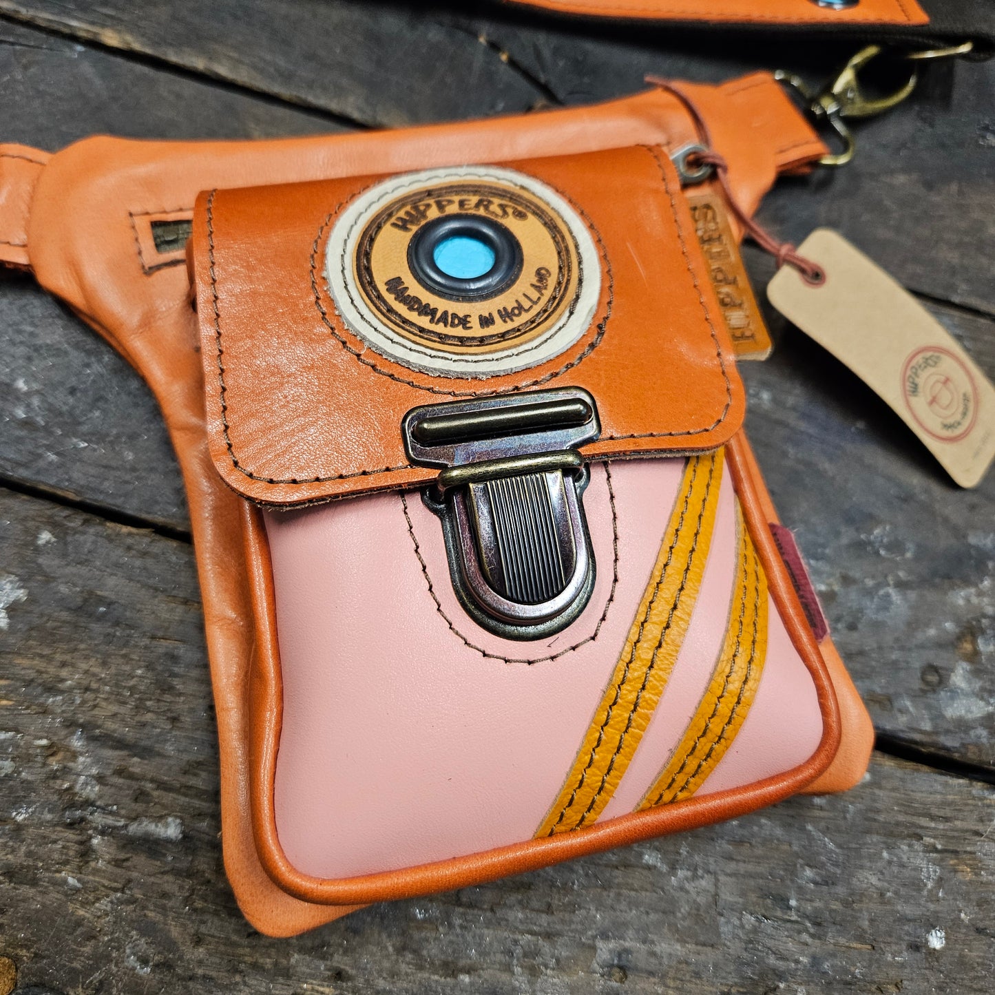 Luxe Hippers zalm/oranje sport vintage
