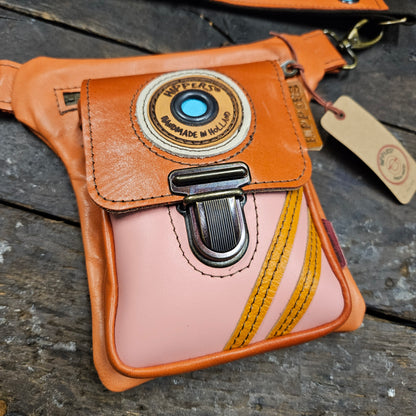 Luxe Hippers zalm/oranje sport vintage