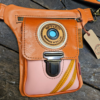 Luxe Hippers zalm/oranje sport vintage