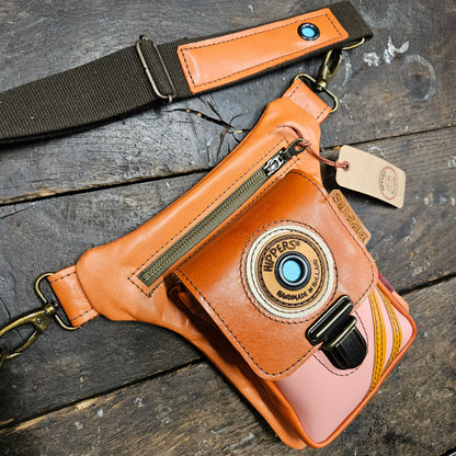 Luxe Hippers zalm/oranje sport vintage
