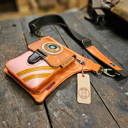 Luxe Hippers zalm/oranje sport vintage