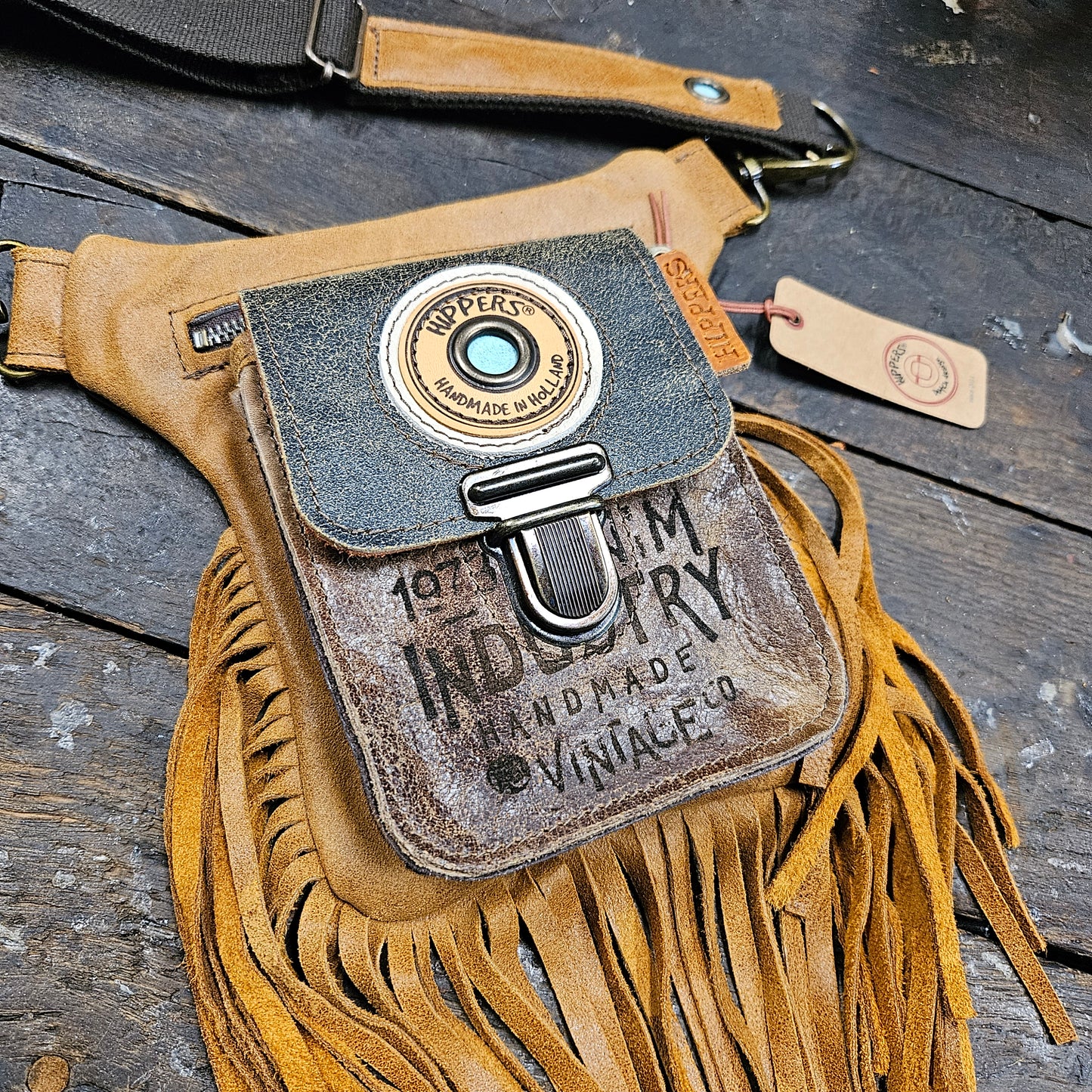 Luxe Hippers bruin vintage bruin industry
