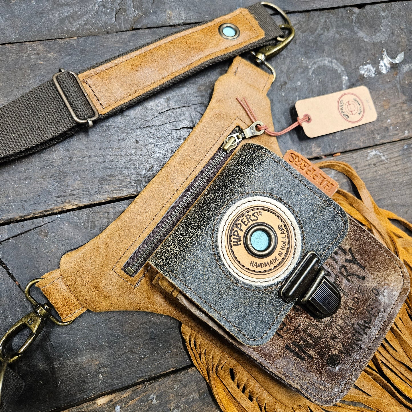 Luxe Hippers bruin vintage bruin industry