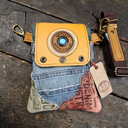 Hippers 2-zijdig jeans/vintage paars
