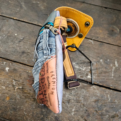 Hippers 2-zijdig jeans/vintage paars