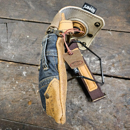 Hippers 2-zijdig jeans/bruin