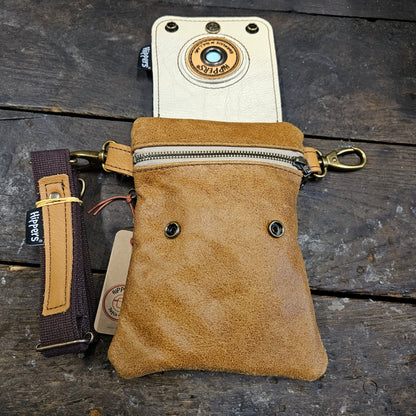 Hippers 2-zijdig jeans/bruin
