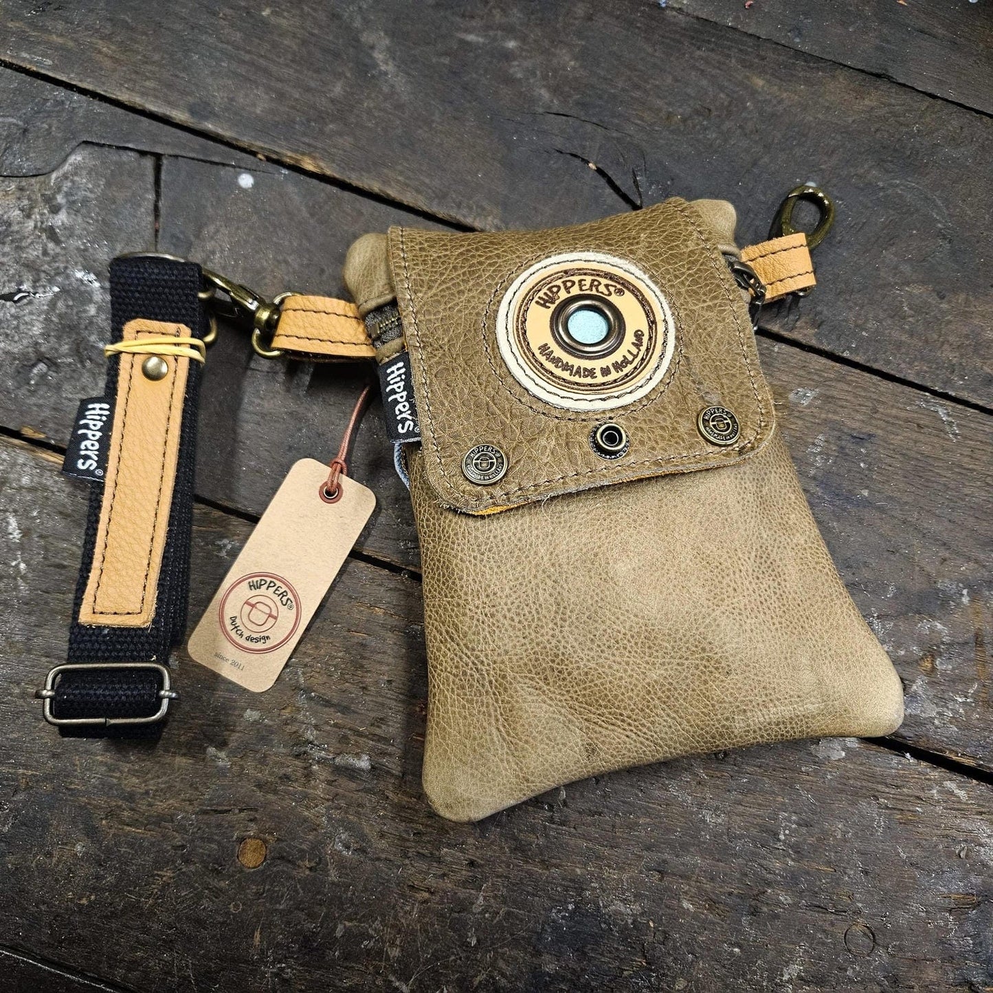 Hippers 2-zijdig jeans/taupe
