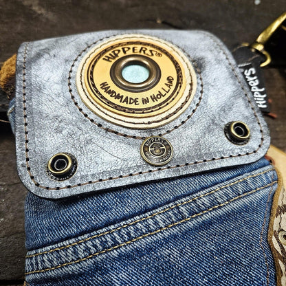 Hippers 2-zijdig jeans/zwart