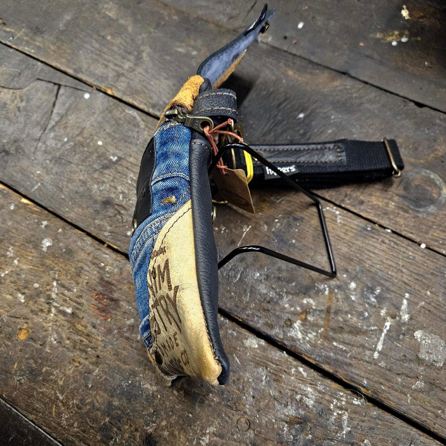 Hippers 2-zijdig jeans/zwart