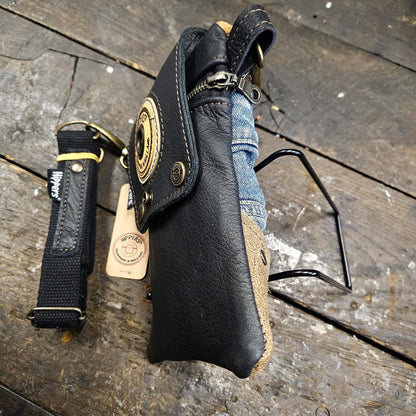 Hippers 2-zijdig jeans/zwart