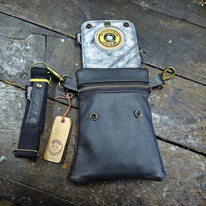 Hippers 2-zijdig jeans/zwart