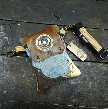 Hippers 2-zijdig jeans/taupe