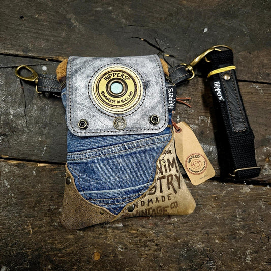 Hippers 2-zijdig jeans/zwart