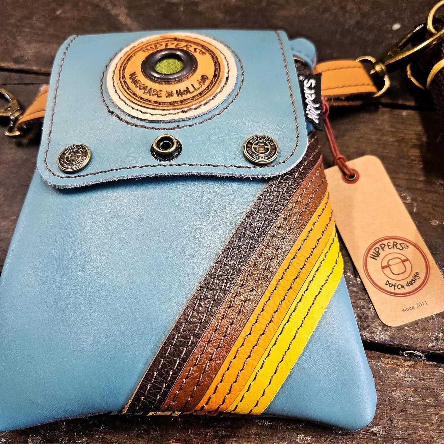 Hippers 2-zijdig vintage aqua/vintage paars