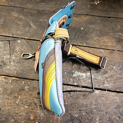Hippers 2-zijdig vintage aqua/vintage paars