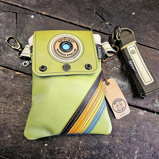 Hippers 2-zijdig vintage groen/petrol