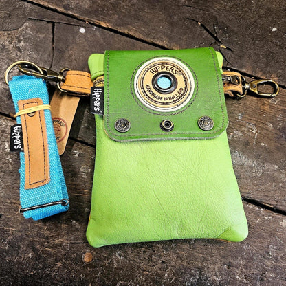 Hippers 2-zijdig vintage oker/groen