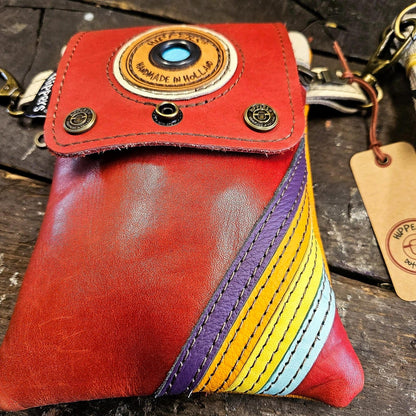 Hippers 2-zijdig vintage rood/vintage oranje