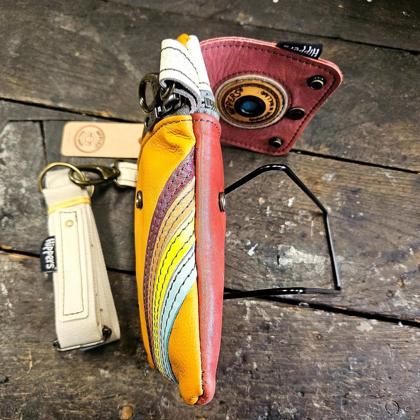 Hippers 2-zijdig vintage rood/vintage oranje