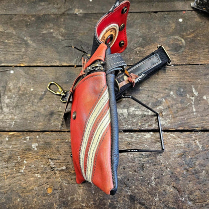 Hippers 2-zijdig zwart/rood sport