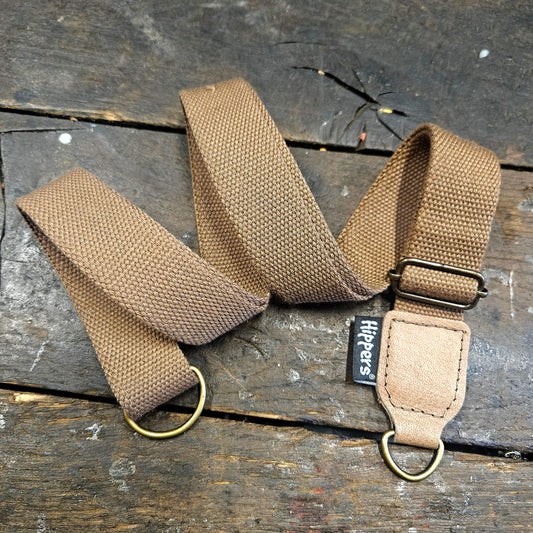 Hippers Schouderband bruin 3 cm