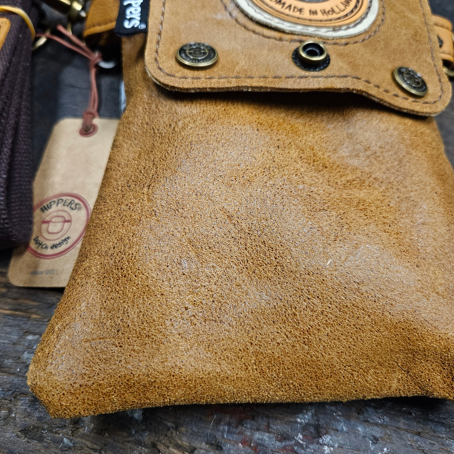 Hippers 2-zijdig jeans/bruin