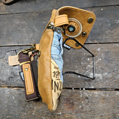 Hippers 2-zijdig jeans/bruin