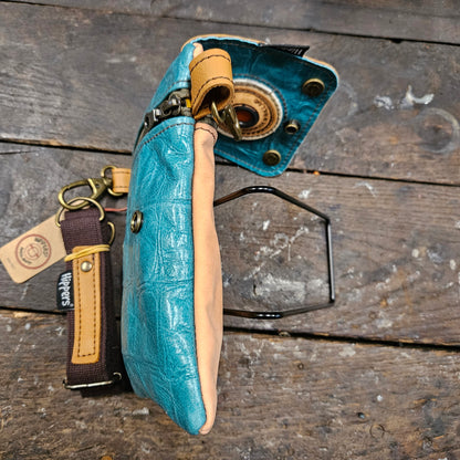 Hippers 2-zijdig vintage zalm/ crocoaqua