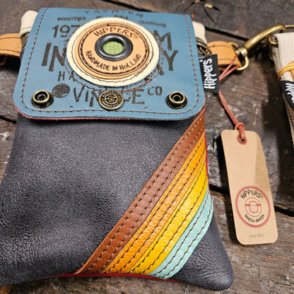 Hippers 2-zijdig vintage blauw/ rood