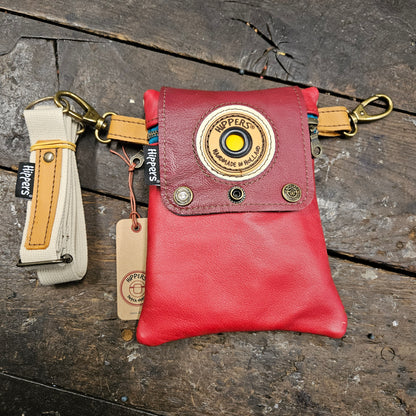 Hippers 2-zijdig vintage blauw/ rood