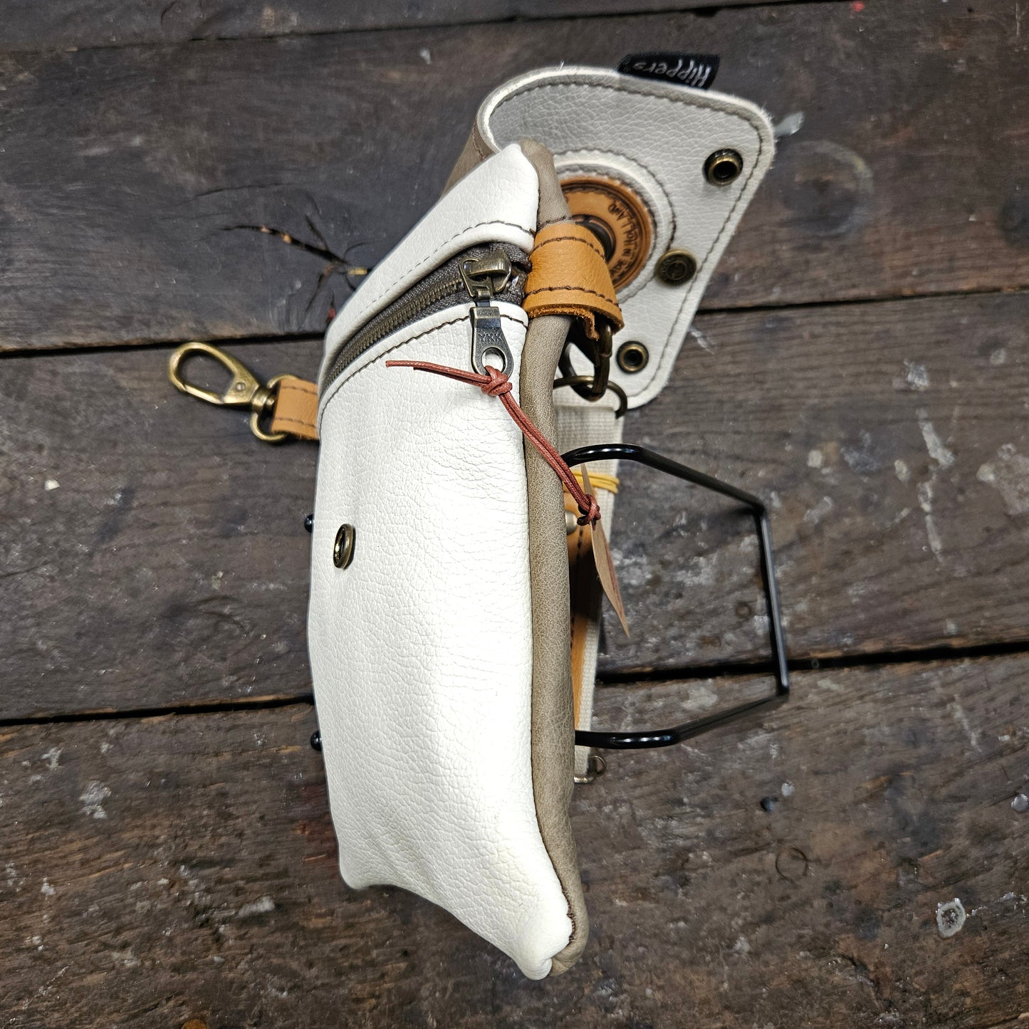 Hippers 2-zijdig vintage creme /taupe