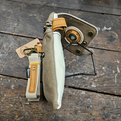 Hippers 2-zijdig vintage creme /taupe