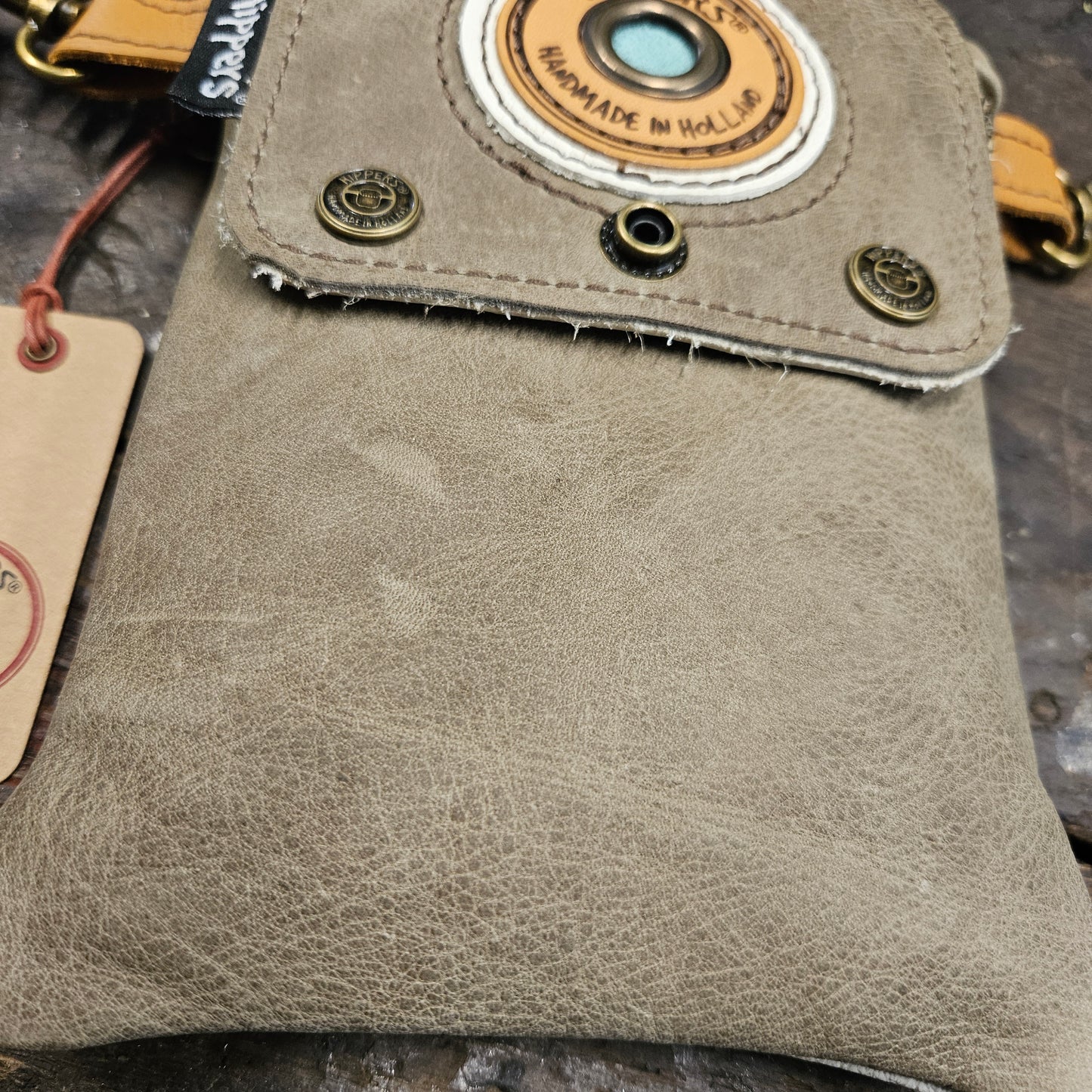 Hippers 2-zijdig vintage creme /taupe