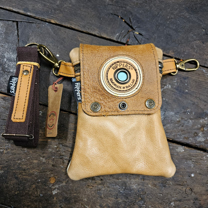 Hippers 2-zijdig jeans/lichtbruin