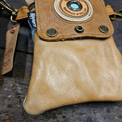 Hippers 2-zijdig jeans/lichtbruin
