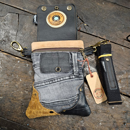 Hippers 2-zijdig jeans/zwart II