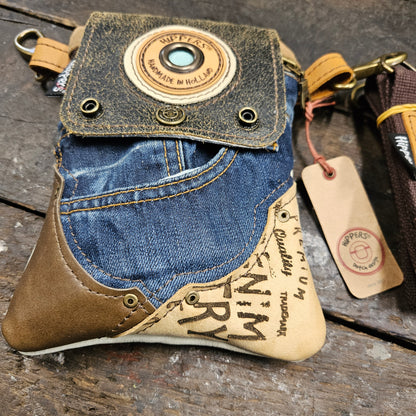 Hippers 2-zijdig jeans/cremewit