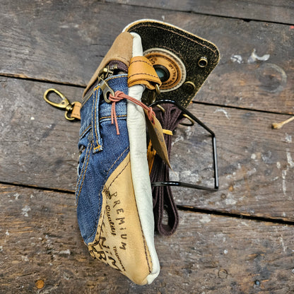 Hippers 2-zijdig jeans/cremewit
