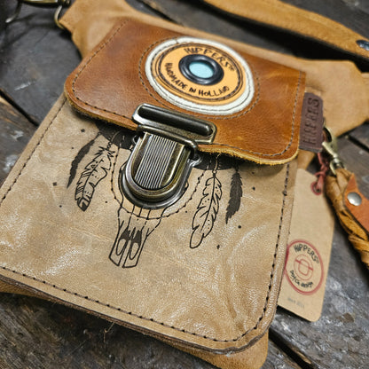 Luxe Hippers bruin Ibiza skull + hanger