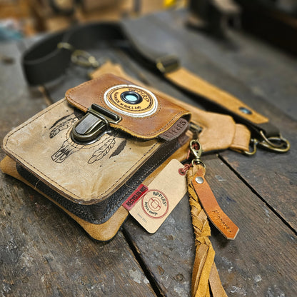 Luxe Hippers bruin Ibiza skull + hanger