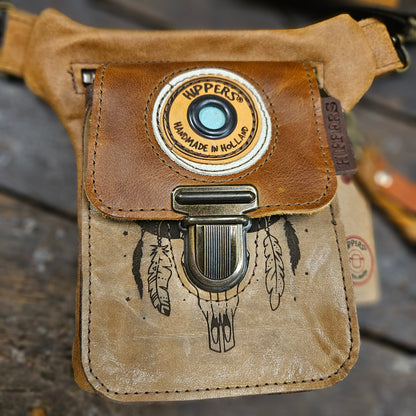 Luxe Hippers bruin Ibiza skull + hanger
