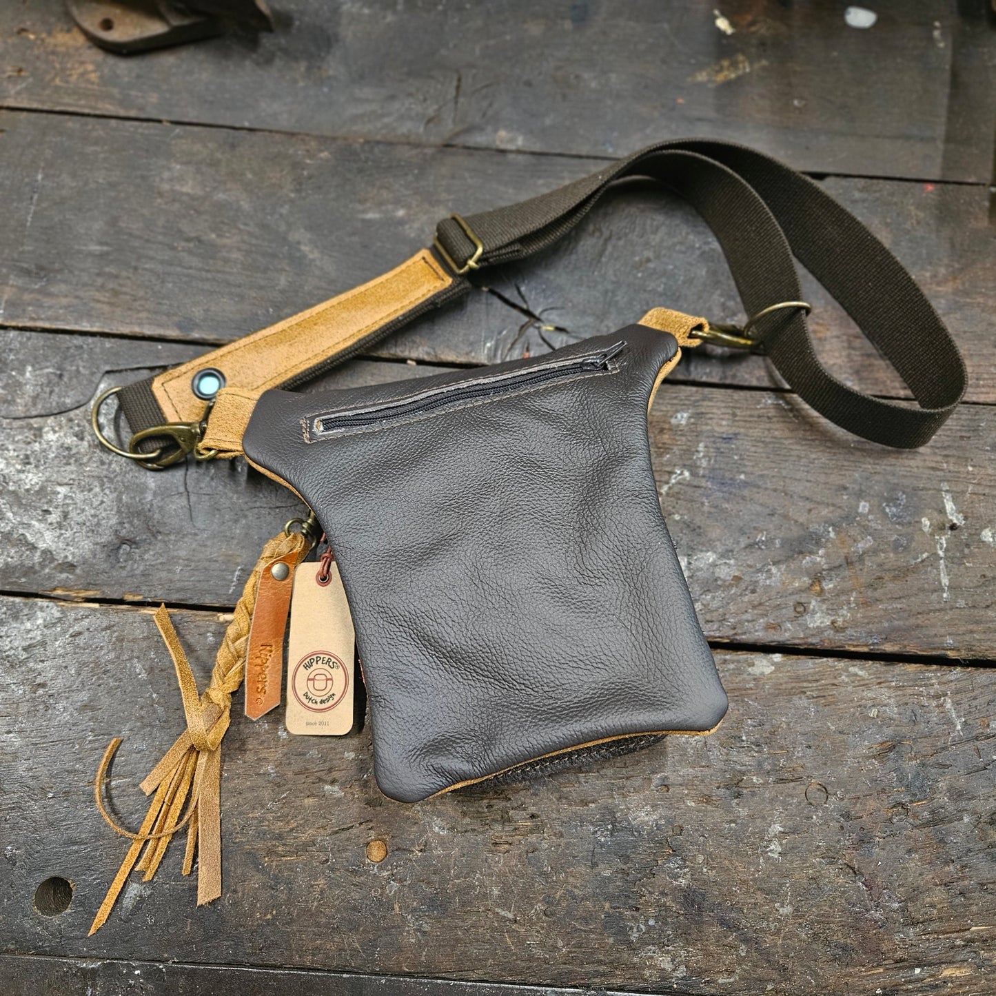 Luxe Hippers bruin Ibiza skull + hanger