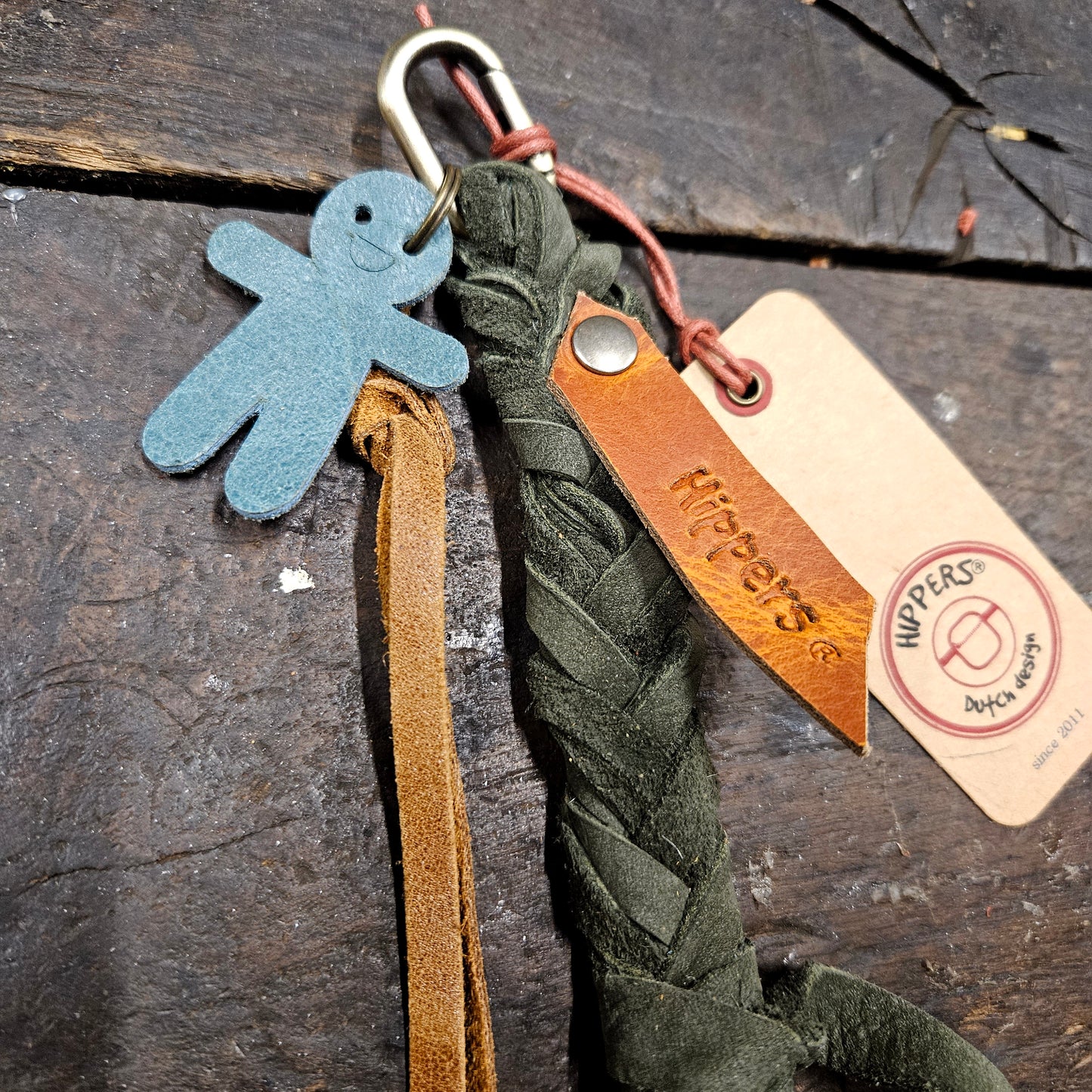 Hippers tas/sleutelhanger groen