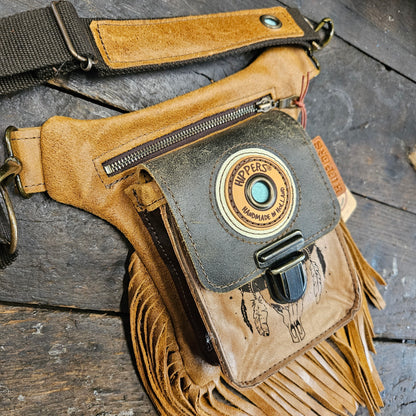 Luxe Hippers bruin vintage bruin ibiza franje