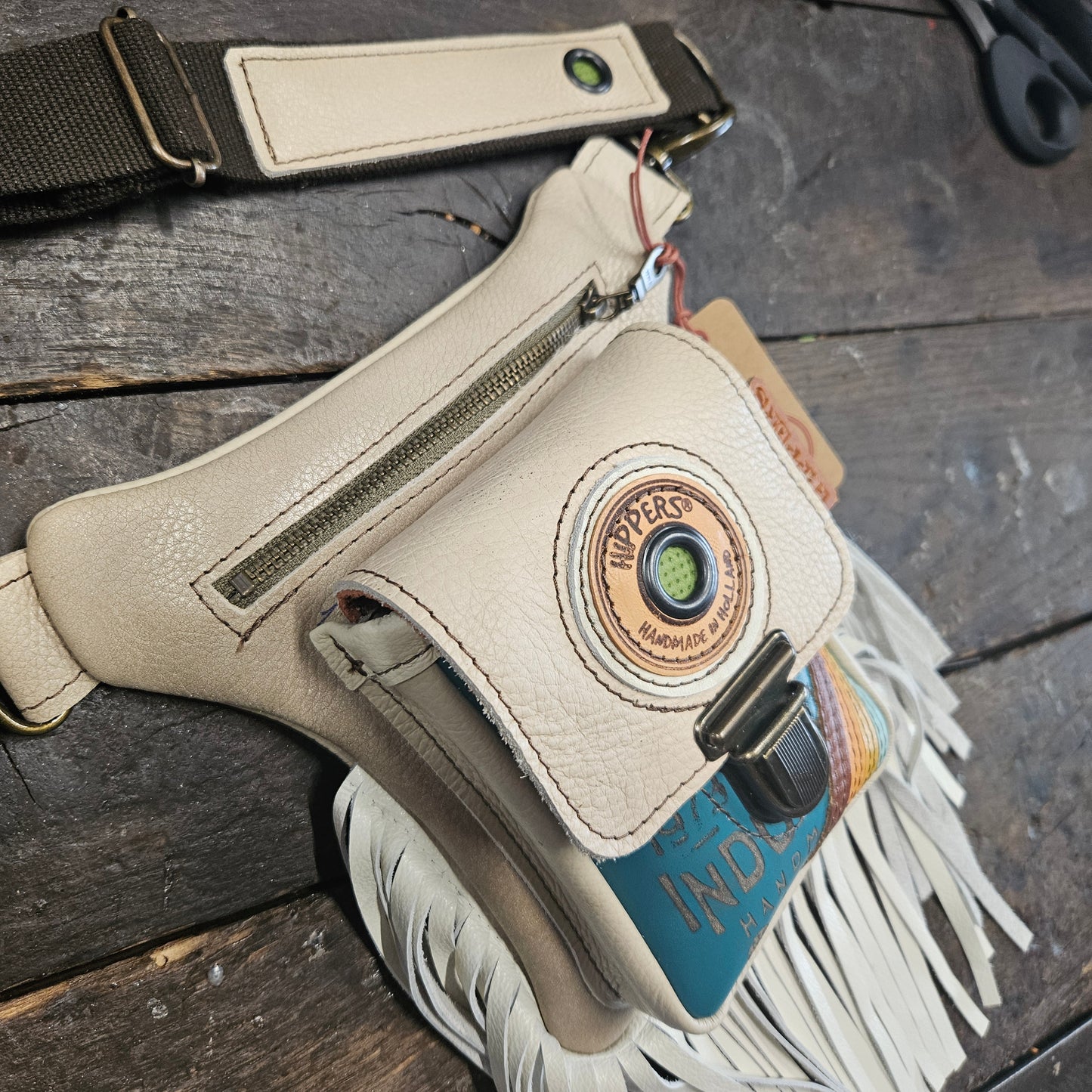 Luxe Hippers creme aqua vintage franje