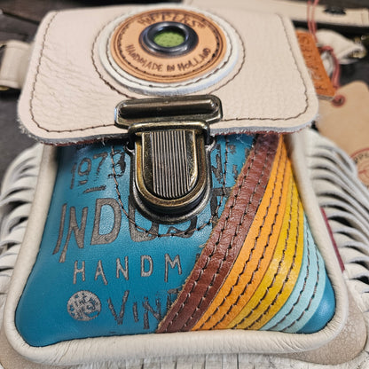 Luxe Hippers creme aqua vintage franje