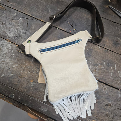 Luxe Hippers creme aqua vintage franje