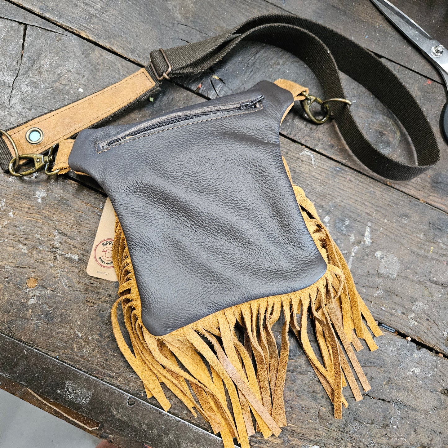 Luxe Hippers bruin vintage bruin ibiza franje