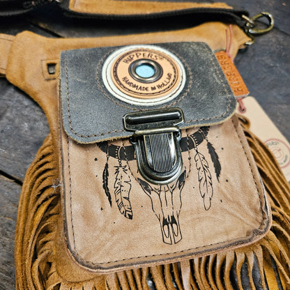 Luxe Hippers bruin vintage bruin ibiza franje